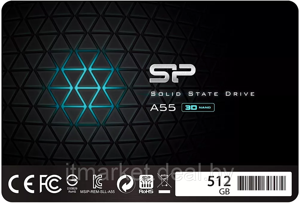 Жесткий диск SSD 512Gb Silicon Power Ace A55 (SP512GBSS3A55S25) - фото 1 - id-p220685847