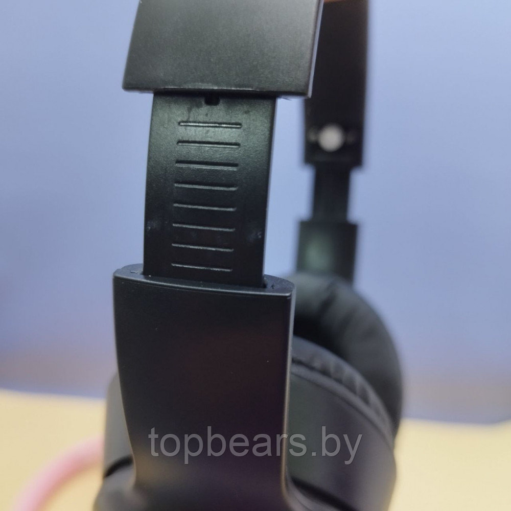 Беспроводные наушники HeadPhone AKZ 06 c котиком в иллюминаторе / Bluetooth наушники 5.0 Розовый - фото 10 - id-p220691867