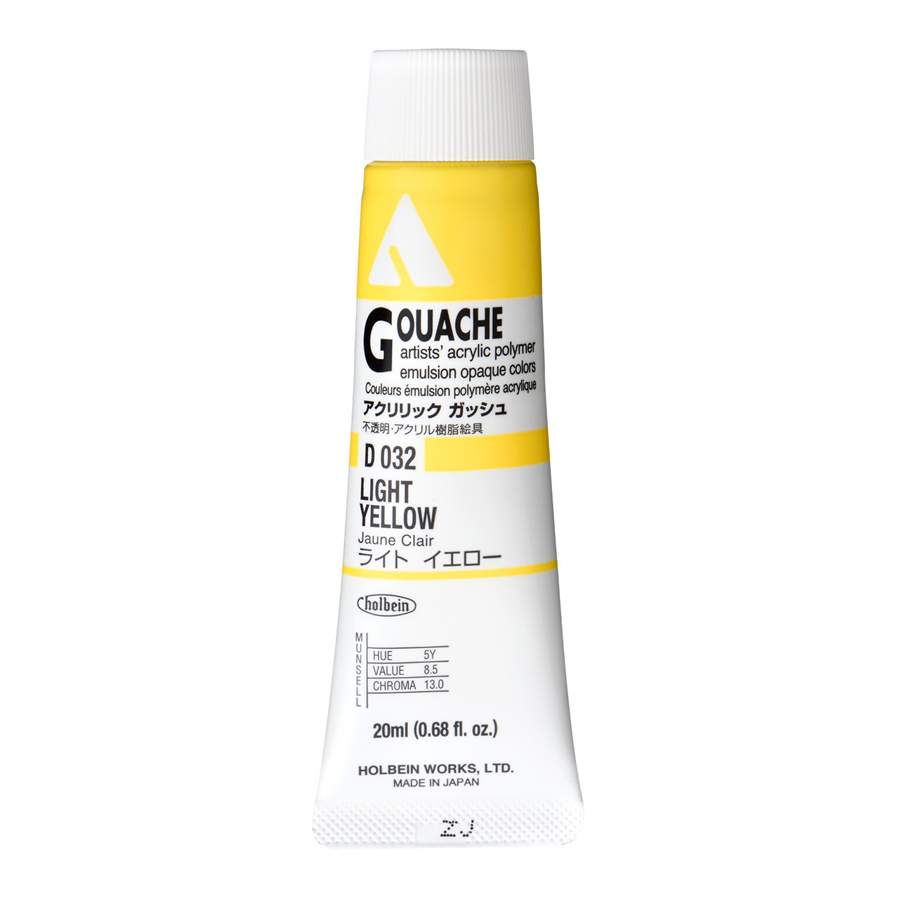 Гуашь Holbein Acrylic Gouache Light Yellow / A 20 мл