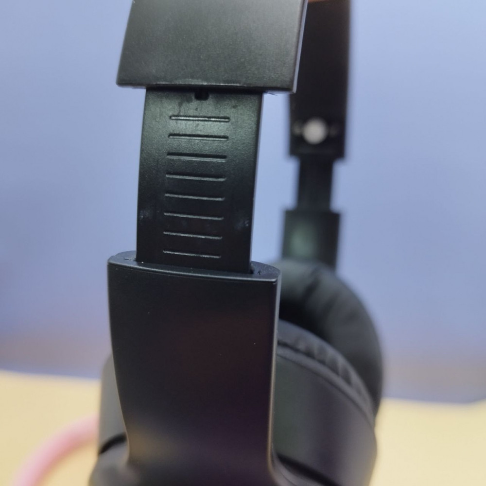 Беспроводные наушники HeadPhone AKZ 06 c котиком в иллюминаторе / Bluetooth наушники 5.0 Розовый - фото 10 - id-p220692116