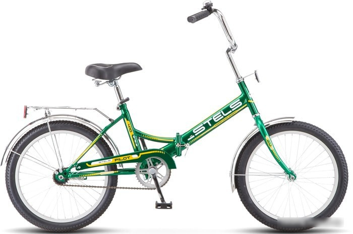 Велосипед Stels Pilot 410 20 Z011 2021 (зеленый) - фото 1 - id-p220692301