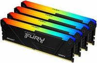 Память оперативная Kingston KF432C16BB12AK4/64 64GB 3200MHz DDR4 CL16 DIMM (Kit of 4) 1Gx8 FURY Beast RGB
