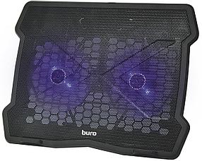 Подставка для ноутбука Buro BU-LCP150-B212 15"335x265x22мм 74.35дБ 1xUSB 2x 140ммFAN 480г металлическая