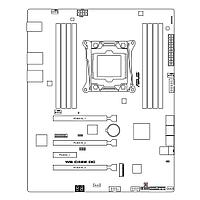 Материнская плата ASUS WS C422 DC /R1.03/LGA-2066,ATX,8DIMM,5PCIE (90SB08J0-M0XBN1)