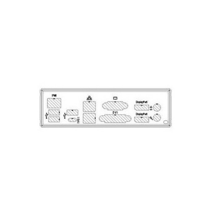 Комплектующие корпусов SuperMicro MCP-260-00126-0N - Standard I/O Shield for X11SCZ with EMI Gasket - фото 1 - id-p220695628