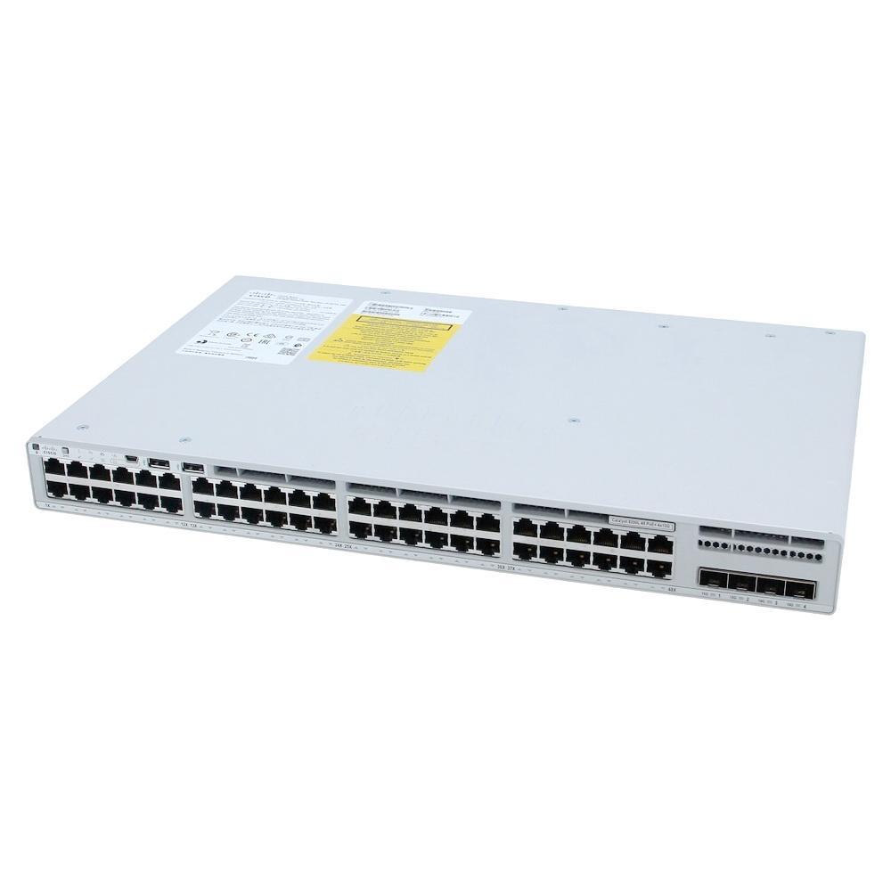 Коммутатор CISCO Catalyst 9200L 48-port full PoE+, 4x1Gb uplink, PS 1x1KW, Network Advantage, PoE+ 740W/1440W, - фото 1 - id-p220695855