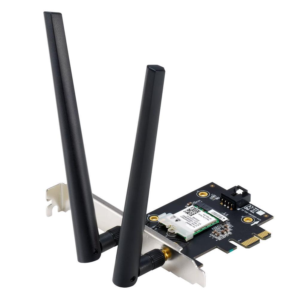 Адаптер беспроводной связи (Wi-Fi) ASUS PCE-AX1800 / EU (90IG07A0-MO0B00) (463849) PCIe x1 WiFi 6 (802.11ax). - фото 1 - id-p220695889