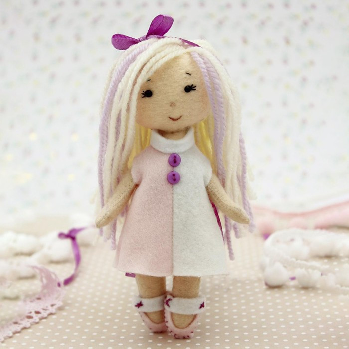 Набор для создания куклы из фетра «Малышка Мия» серия «Подружки» - фото 1 - id-p220696252