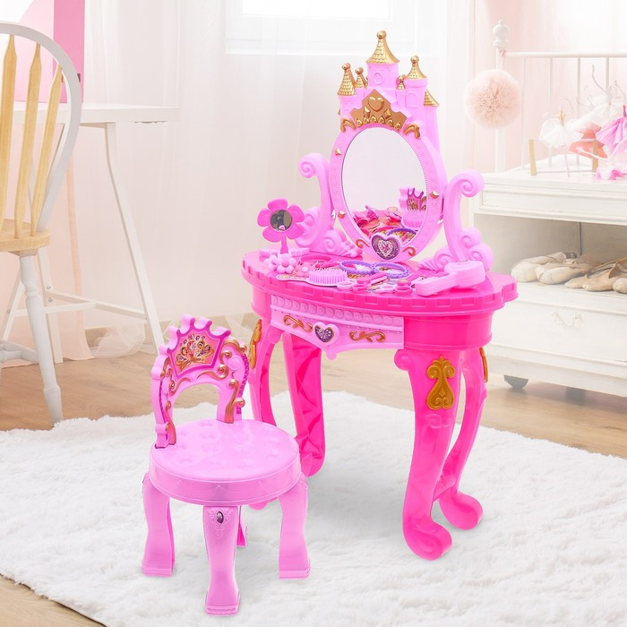 Игровой набор «Столик принцессы», со стульчиком - фото 1 - id-p220696233