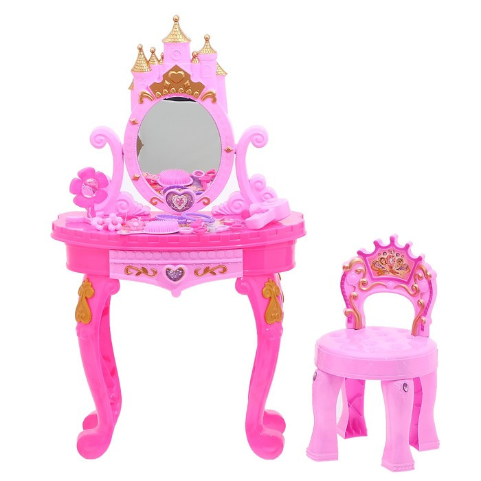 Игровой набор «Столик принцессы», со стульчиком - фото 3 - id-p220696233