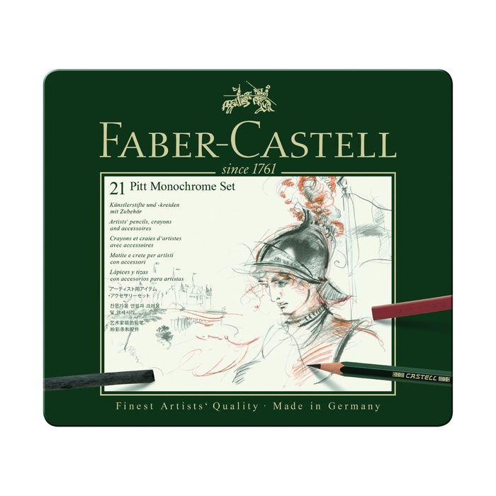 Карандаши художественные набор Faber-Castell PITT 21 штуки в металлической коробке - фото 2 - id-p220696415