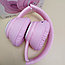 Беспроводные наушники HeadPhone AKZ 06 c котиком в иллюминаторе / Bluetooth наушники 5.0 Розовый, фото 2
