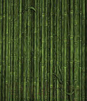 Шторка-занавеска для ванны JoyArty Плотная бамбуковая стена / sc_15770