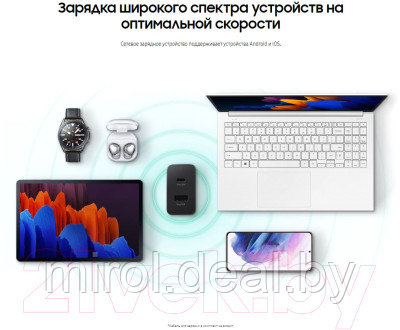 Адаптер питания сетевой Samsung EP-TA220NBEGRU - фото 6 - id-p220698183