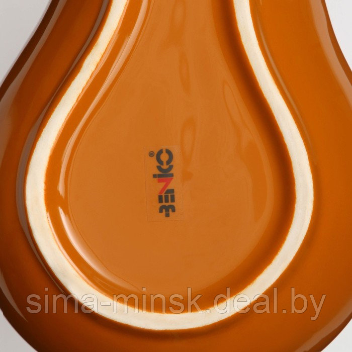 Тарелка керамическая "Тыква", глубокая, темно-оранжевая, 25 см, 1 сорт, Иран - фото 4 - id-p220699713