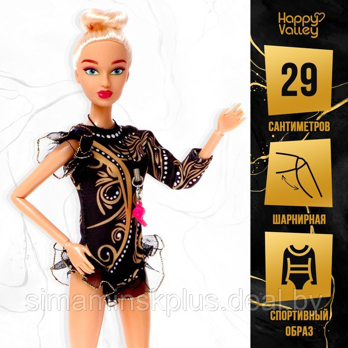 Кукла модель шарнирная «Ксения. Золото олимпиады» с аксессуарами - фото 1 - id-p220699871