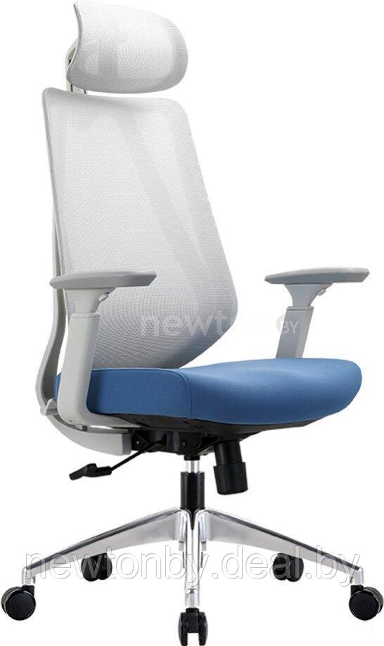 Кресло CHAIRMAN CH580 (серый/голубой) - фото 1 - id-p220699800