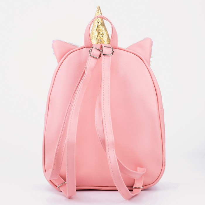 Рюкзак детский с пайетками «Единорог» , отдел на молнии, цвет розовый - фото 4 - id-p220700106
