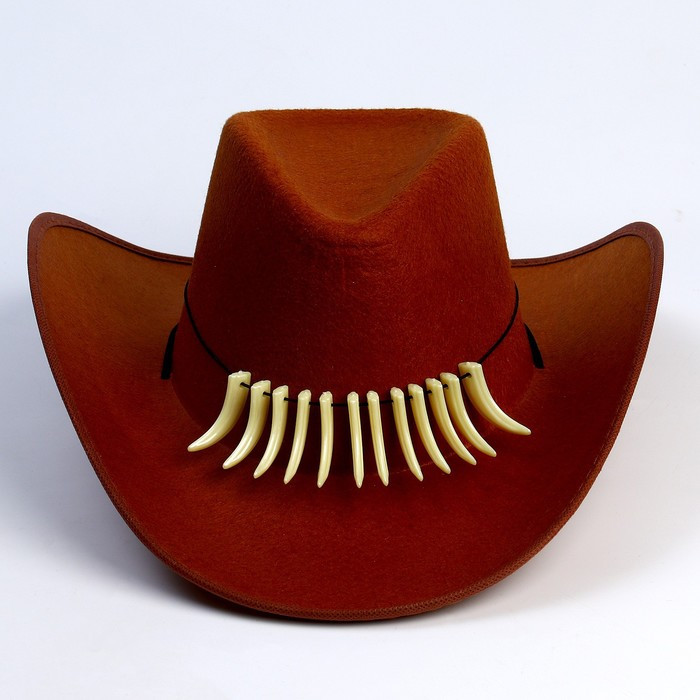 Шляпа ковбойская, с клыками, р-р. 60 - фото 3 - id-p220700165