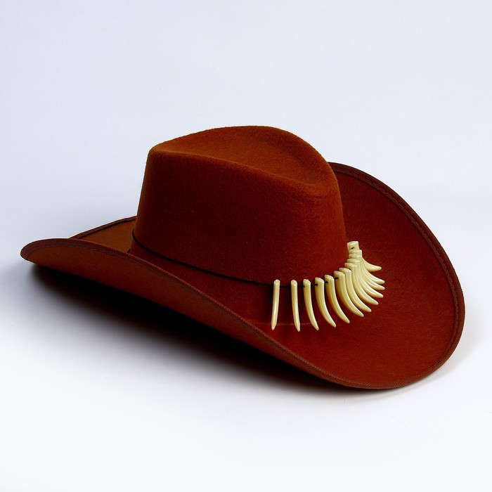 Шляпа ковбойская, с клыками, р-р. 60 - фото 4 - id-p220700165