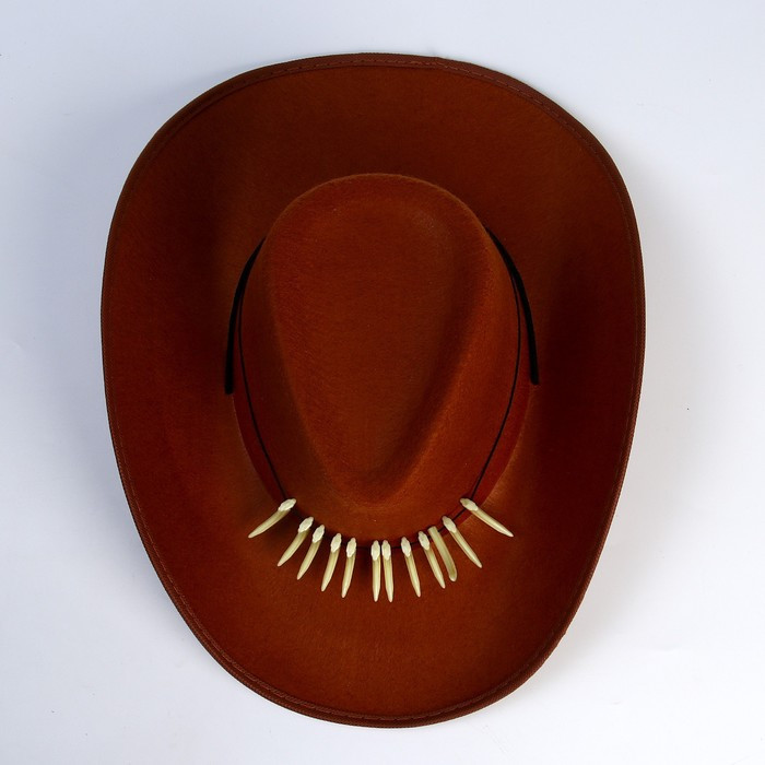 Шляпа ковбойская, с клыками, р-р. 60 - фото 6 - id-p220700165