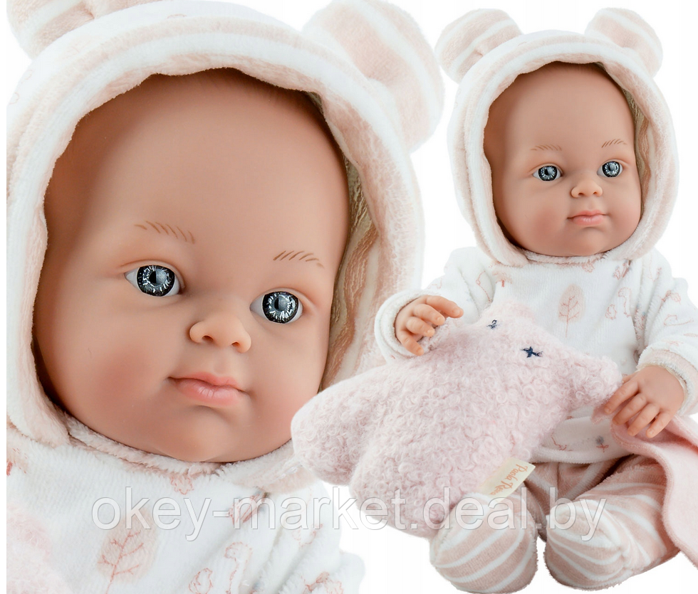 Кукла пупс Paola Reina с игрушкой и пледом 05126 , 32 см - фото 1 - id-p218377604