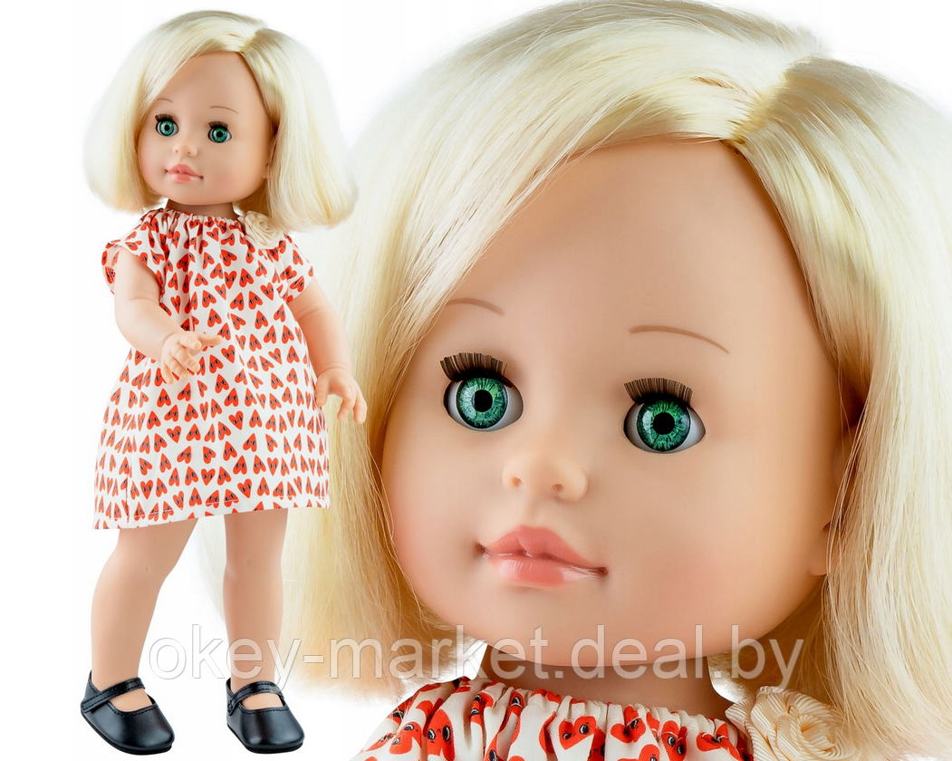 Кукла Лейре в платье с сердечками , 42 см Paola Reina - фото 2 - id-p220700492
