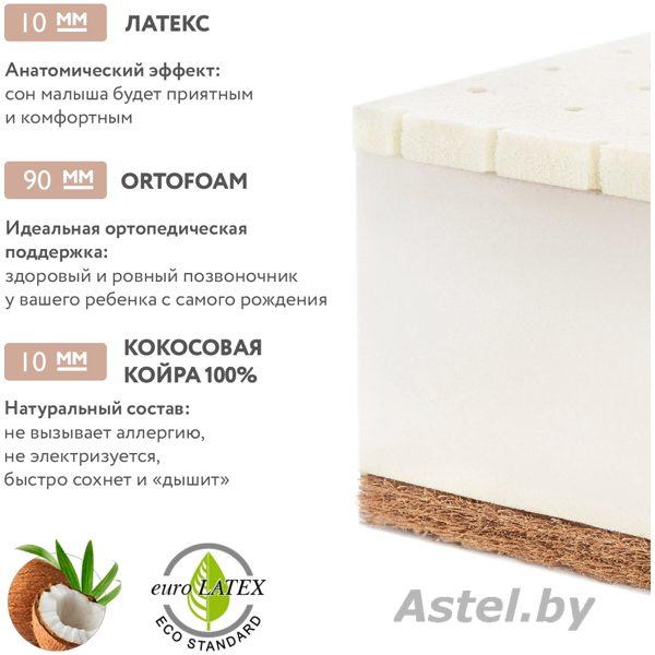 Матрас детский Plitex Orto Foam ПМ-03/2 (160х80х12 см) Орто Фом - фото 3 - id-p192257159