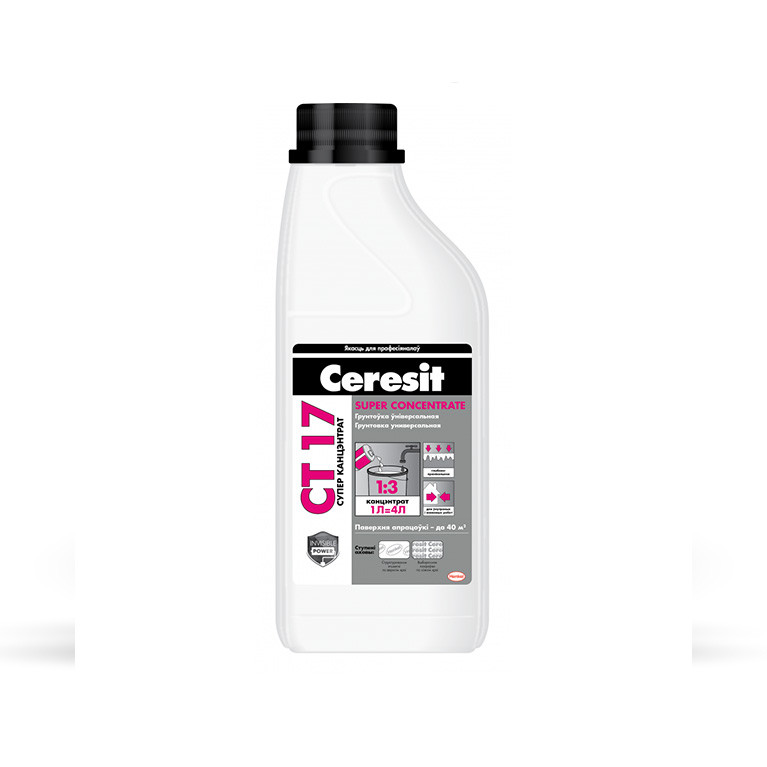 Грунт Ceresit® CT 17 Super Concentrate 1:3 (1л) - фото 1 - id-p220701220