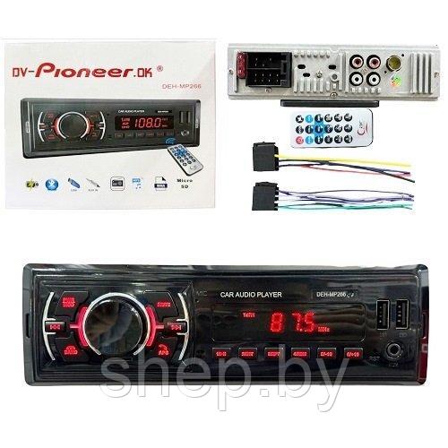 Автомагнитола DV-Pioneer.OK DEH-MP266 (New) BT, LED, MP3/2 USB/TF/FM/AM, AUX, RCA пульт - фото 2 - id-p220702781