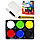 Набор аквагрима для детей (6 цветов,карандаш,спонж,аппликатор), фото 4