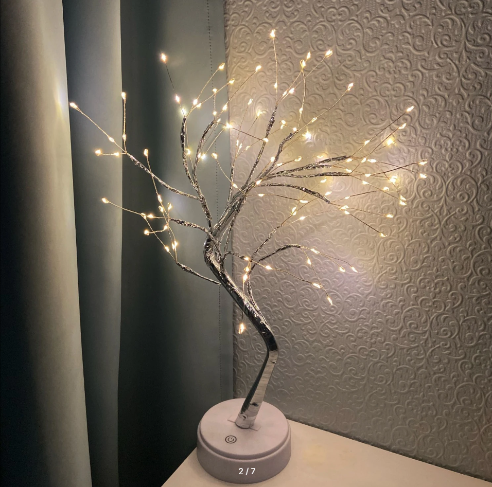 Светильник светодиодное дерево настольный ночник для спальни - фото 5 - id-p220703295