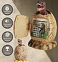 Сейф детский с кодовым замком Динозавр, копилка для денег, интерактивный сейф, фото 2