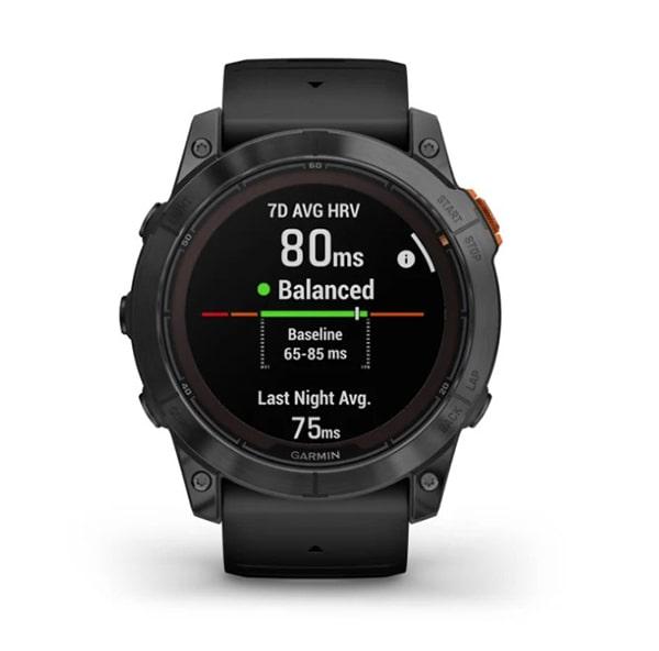 Часы Garmin Fenix 7X Pro Solar сланцево-серый с черным браслетом - фото 9 - id-p220708907