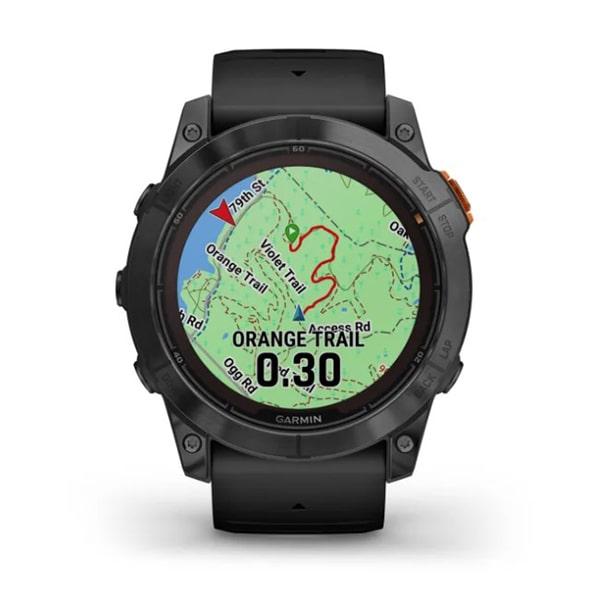 Часы Garmin Fenix 7X Pro Solar сланцево-серый с черным браслетом - фото 10 - id-p220708907