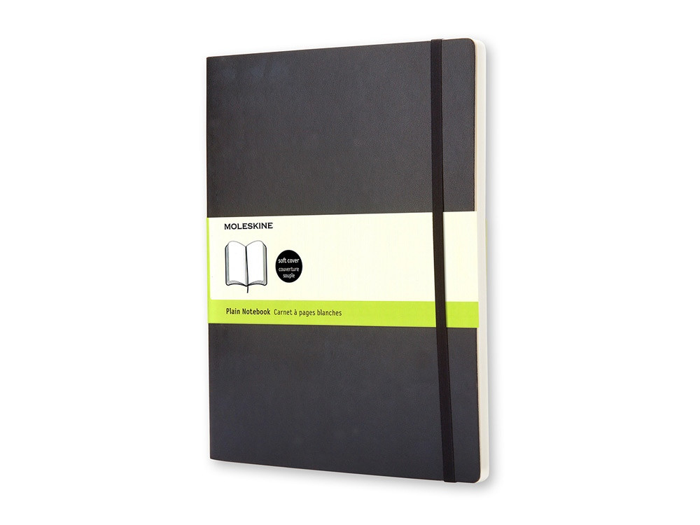 Записная книжка Moleskine Classic Soft (нелинованный), Хlarge (19х25 см), черный - фото 1 - id-p220710250