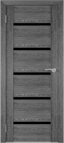 Двери межкомнатные экошпон Амати М1 Черное стекло - фото 5 - id-p120817302