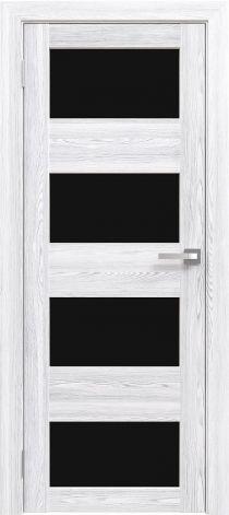 Двери межкомнатные экошпон Амати 2 Черное стекло - фото 9 - id-p120818130