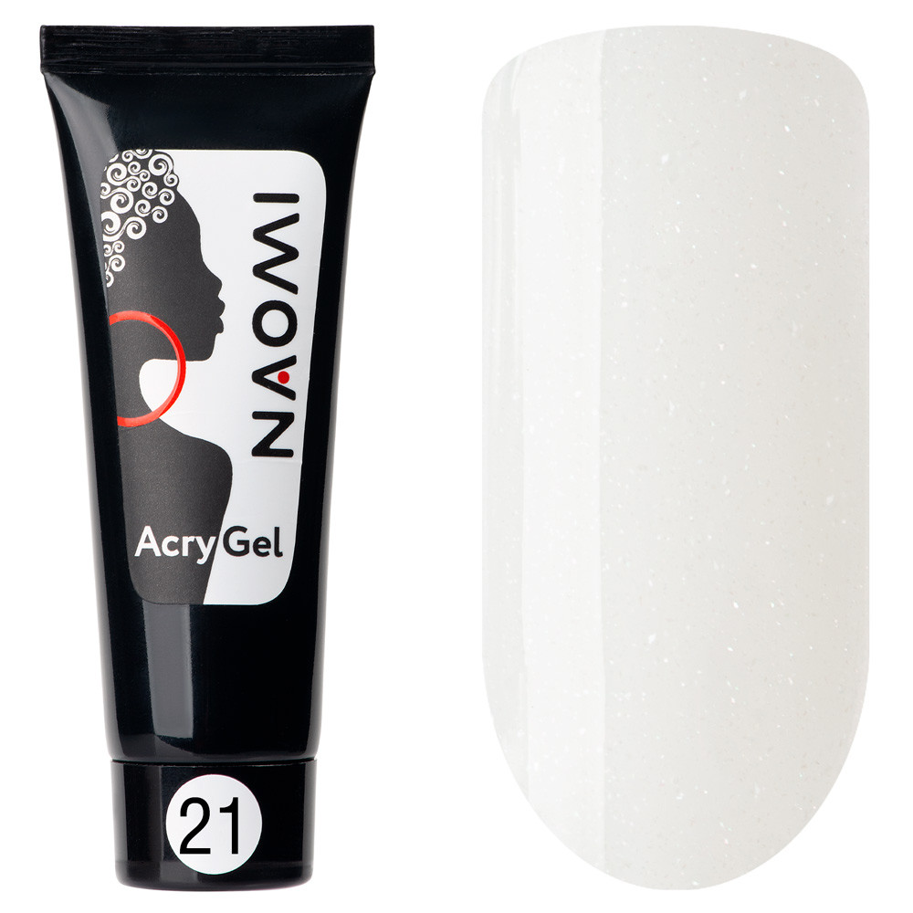 NAOMI ACRYGEL В ТУБЕ, 15ГР (21 МОЛОЧНЫЙ (МЕРЦАНИЕ) - фото 1 - id-p220714746