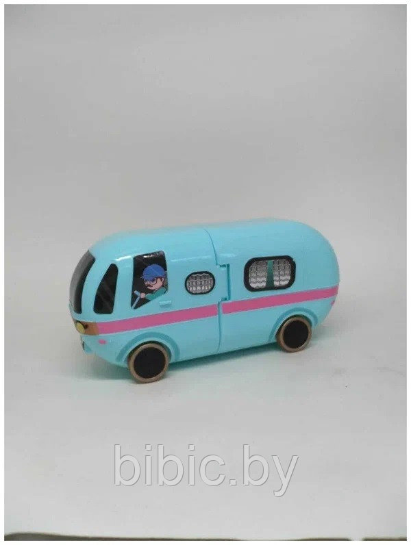 Машинка автобус ЛОЛ сюрприз Lol с куклой и сюрпризами домик кемпинг, детские игрушки для девочек игровой набор - фото 2 - id-p201734862