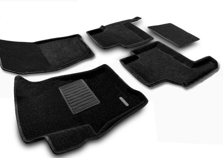 3D коврики Euromat для LAND ROVER Range Rover Sport (2005-2013), Business, Черный