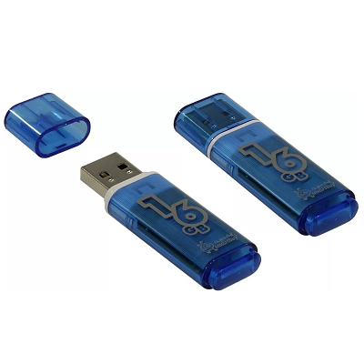 USB Flash накопитель 16Gb SmartBuy Glossy (SB016GBGS-B) синий - фото 2 - id-p220718547