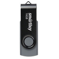 USB Flash накопитель 16Gb SmartBuy Twist (SB016GB2TWK) черный