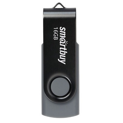 USB Flash накопитель 16Gb SmartBuy Twist (SB016GB2TWK) черный - фото 1 - id-p220718548