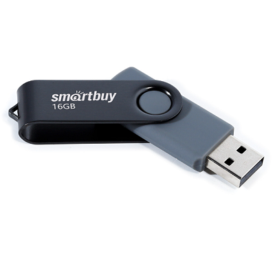 USB Flash накопитель 16Gb SmartBuy Twist (SB016GB2TWK) черный - фото 2 - id-p220718548