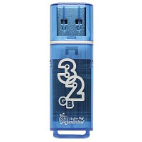 USB Flash накопитель 32Gb SmartBuy Glossy (SB032GBGS-B) синий
