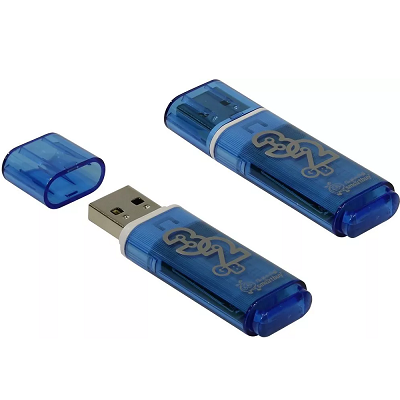 USB Flash накопитель 32Gb SmartBuy Glossy (SB032GBGS-B) синий - фото 3 - id-p220718550