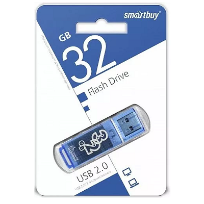 USB Flash накопитель 32Gb SmartBuy Glossy (SB032GBGS-B) синий - фото 4 - id-p220718550