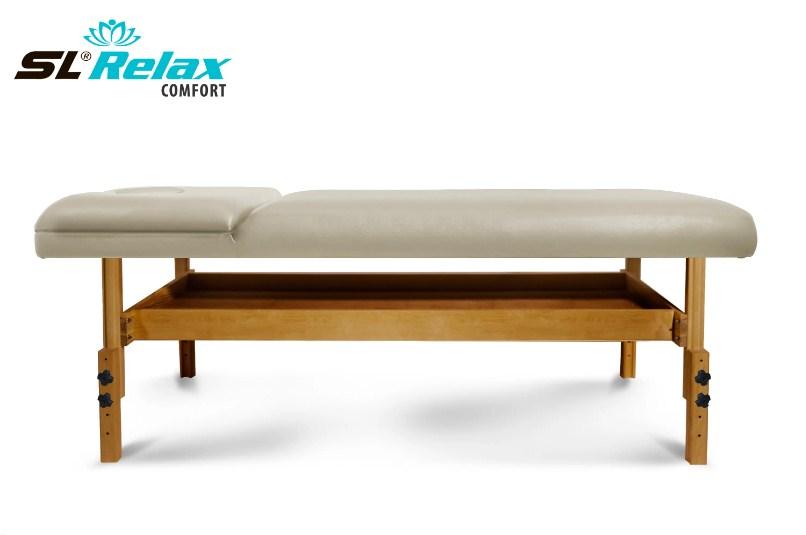 Массажный стол Start Line Relax Comfort бежевая кожа (светлое дерево) - фото 2 - id-p220717620