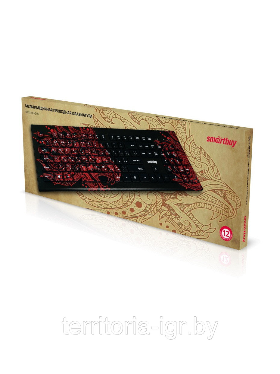 Игровая клавиатура SBK-223U-D-FC Dragon print Smartbuy - фото 1 - id-p220725051